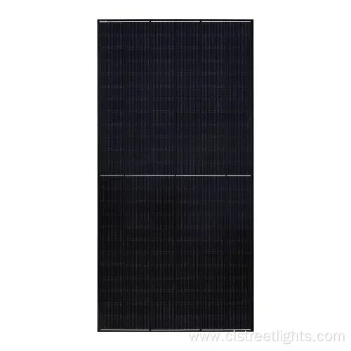 16bb 590W Half Cell Black Solar Panels with CE TUV 30-Years Warranty